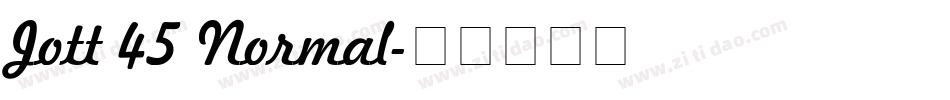 Jott 45 Normal字体转换